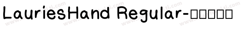LauriesHand Regular字体转换